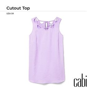 CAbi Cutout Top NWT